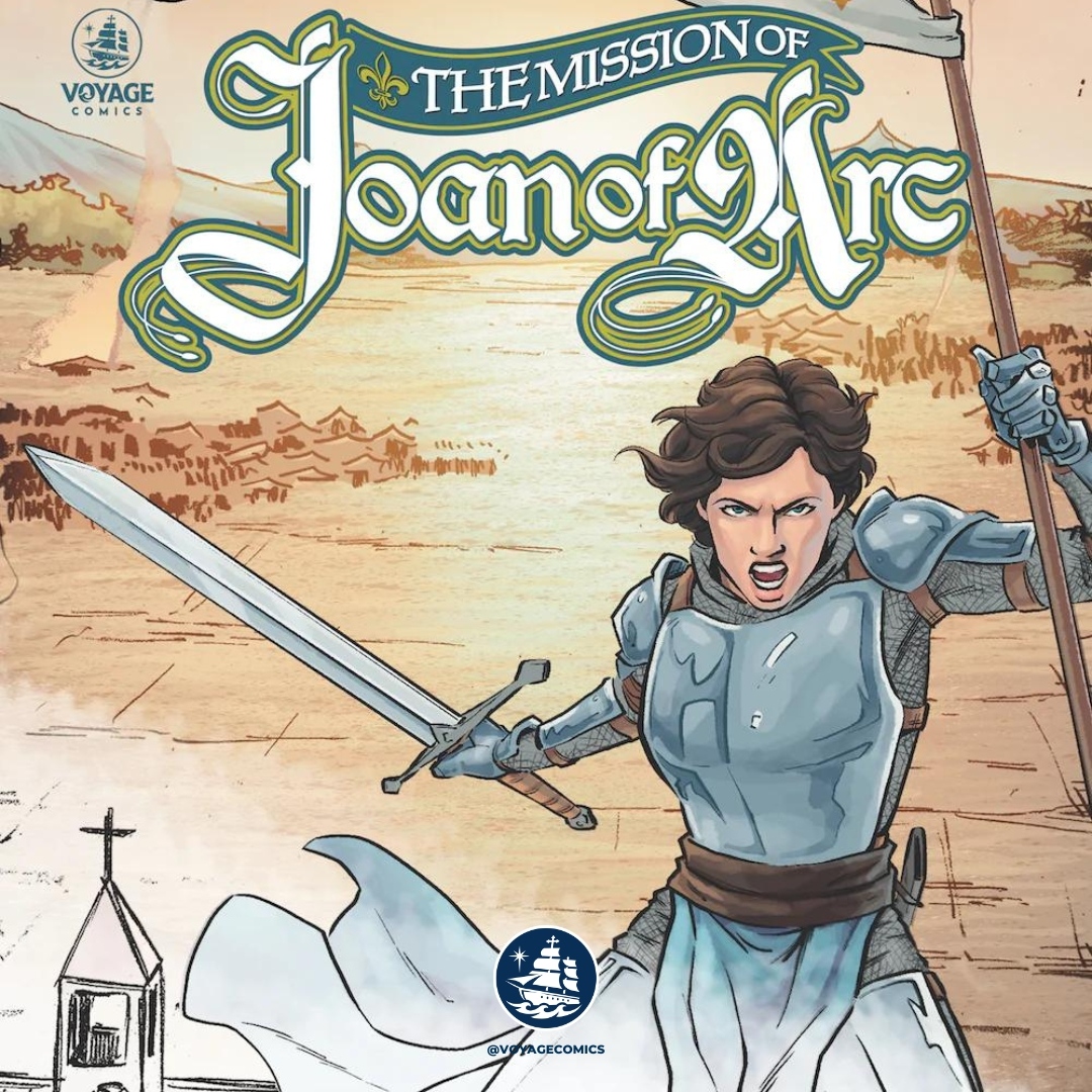 To celebrate St. Joan of Arc's feast day on May 30, we've created a Joan of Arc Coloring & Activities book! Preorder your copy now at tinyurl.com/joanofarc-colo… #catholiccomics #voyagecomics #catholicsaints #homeschool #catholichomeschool