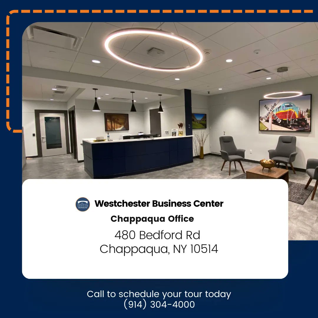 Schedule your tour of our Chappaqua Offices today! 
.
.
.
#smallbusiness #coworkingspace #office #chappaquany #whiteplainsny #westchestercounty #localbusiness #realestate #speechpathology #laywerlife #networking #entrepreneur