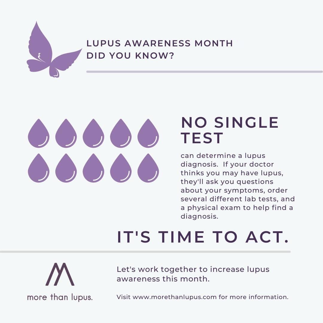 Let's work together to increase lupus awareness!
#LAM2023 #lupusawarenessmonth #SLE #lupus #lupusawarenessmonth #usinlupus #purpleforlupus #manyonecan #diagnosis #bloodtest