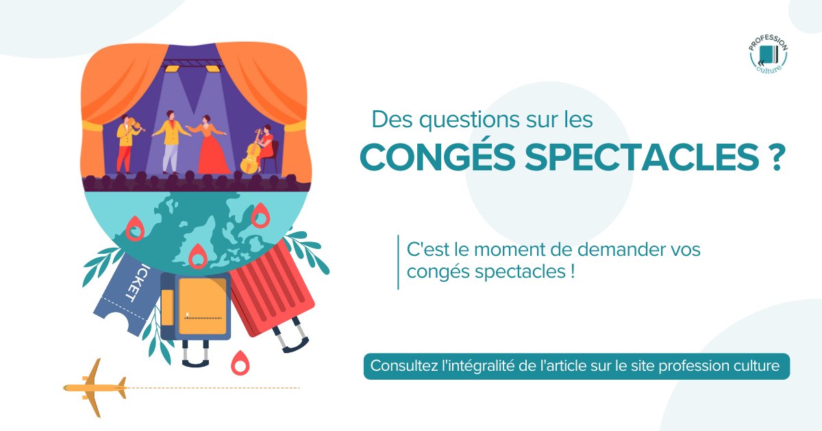 Vous êtes artistes ou techniciens, intermittents du spectacle et vous vous posez des questions sur les congés spectacles ?

Retrouvez notre article sur la question :

pulse.ly/ryjbf1pge0

Et n’oubliez pas c’est le moment de demander vos congés spectacles ne tardez pas !