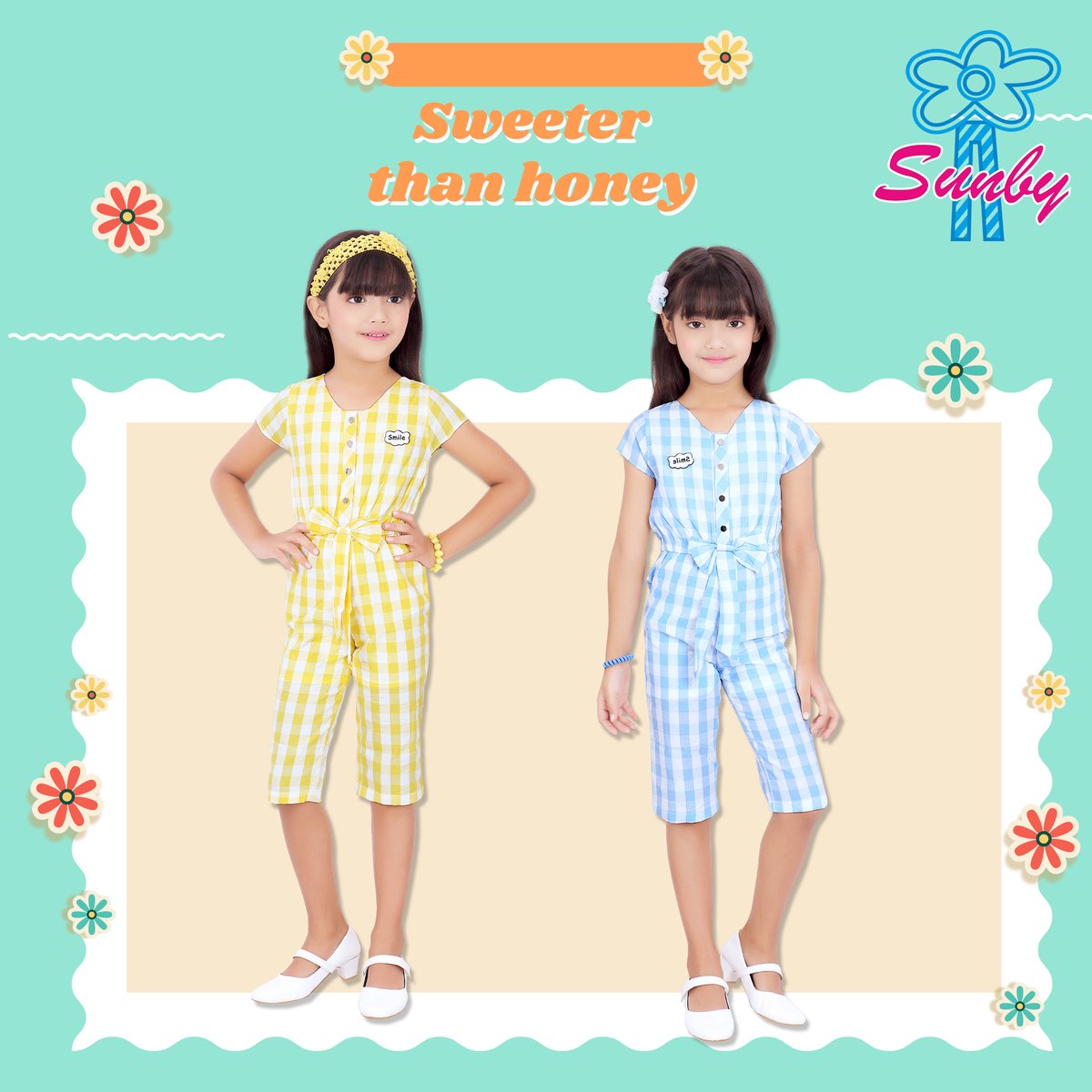 Sweeter than honey SUNBY Jumpsuits - Checks - woww..

#LittleCowgirl #WesternFashionKids #RodeoPrincess #WildWestKids
#CowgirlStyle #sunbyclothing #WesternChic