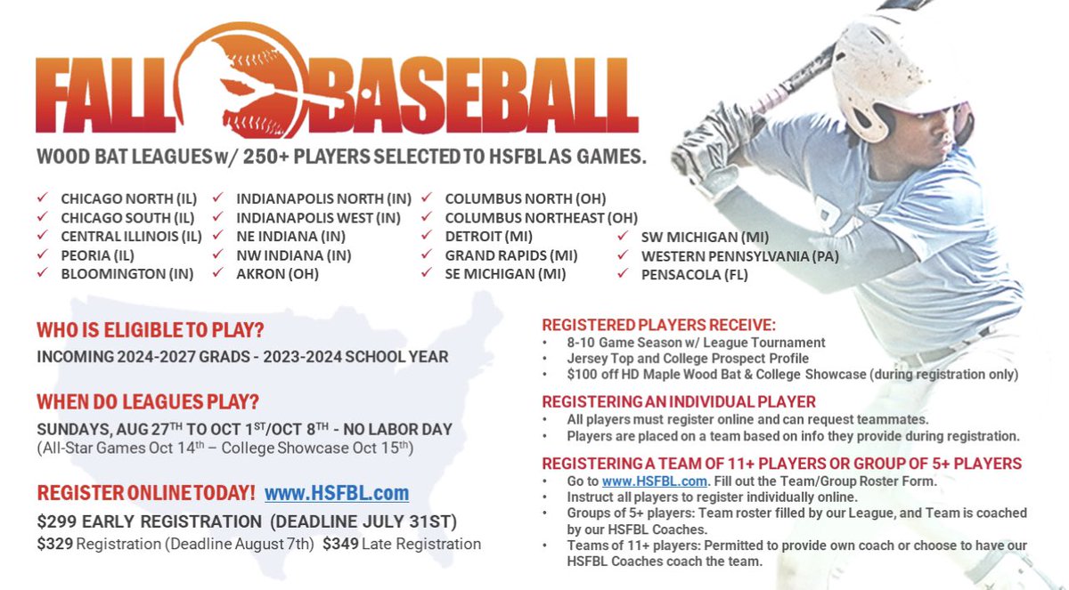 HS Fall Baseball League tweet media