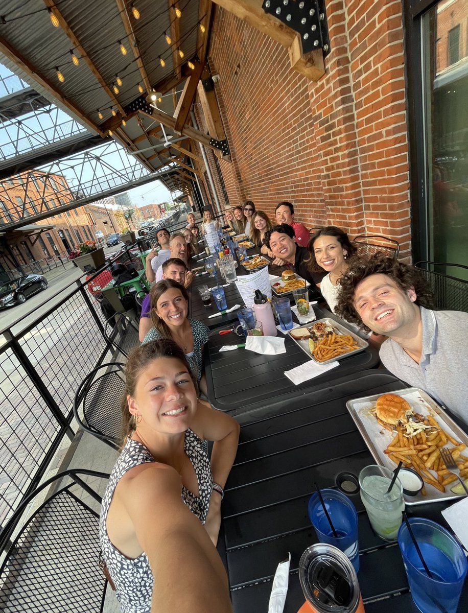 KTB_PhD's tweet photo. What a day! Yesterday, we hosted @KimpleRandall & the #KimpleLab for a full day of science, learning, collegiality, & great fun. Inspiring watching these students share their work, ideas, & some laughs. The future is bright! #CancerBiology #ExerciseOncology #CancerSurvivorship https://t.co/mBjqW1k5Dl