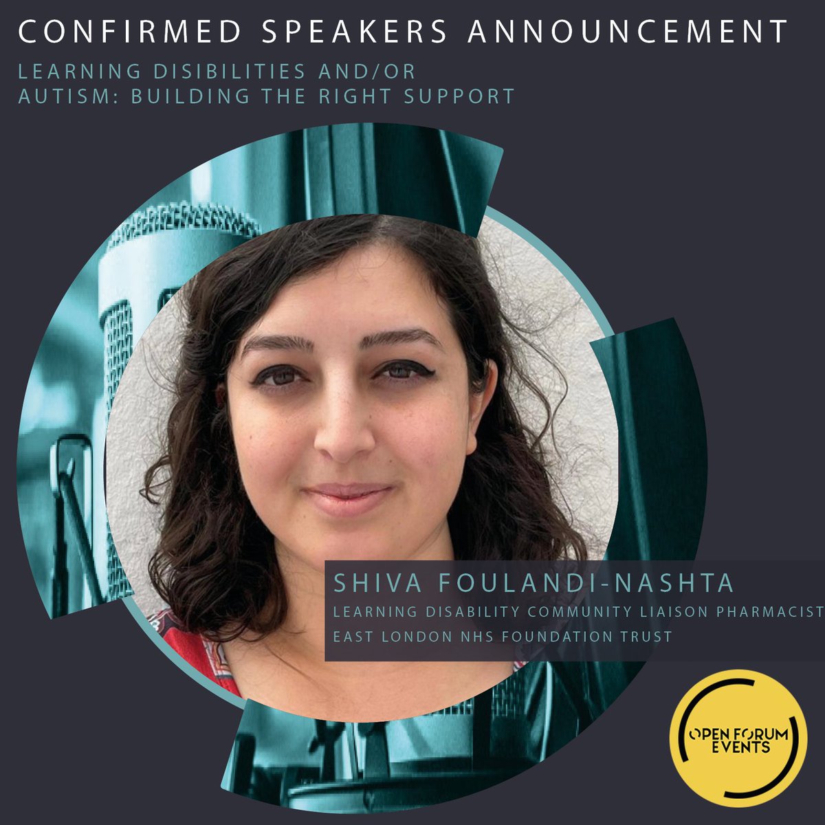 Open Forum Events (@openforumevents) on Twitter photo Confirmed speaker announcement for The Learning Disabilities and/or Autism: Building the Right Support conference <a href="/SFouladiNashta/">Shiva Fouladi-Nashta</a> from <a href="/NHS_ELFT/">East London NHS Foundation Trust (ELFT)</a> will be speaking at 12:05pm view this event and speaker bios at: openforumevents.co.uk/events/2023/le… Confirmed speaker announcement for The Learning Disabilities and/or Autism: Building the Right Support conference <a href="/SFouladiNashta/">Shiva Fouladi-Nashta</a> from <a href="/NHS_ELFT/">East London NHS Foundation Trust (ELFT)</a> will be speaking at 12:05pm view this event and speaker bios at: openforumevents.co.uk/events/2023/le…