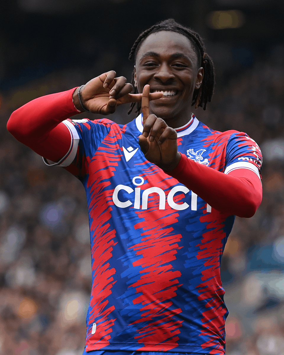 premierleague's tweet photo. The rise of @EbereEze10 📈

2011: Released by Arsenal
2020: Joins @CPFC
2021: Suffers a season-ending injury
2022: Reaches 50 #PL appearances
2023: Hits 10 #PL goals in a season for the first time
2023: Receives his first England call-up

The Eagles' midfielder is flying! 🦅 https://t.co/MyKzFunMaz