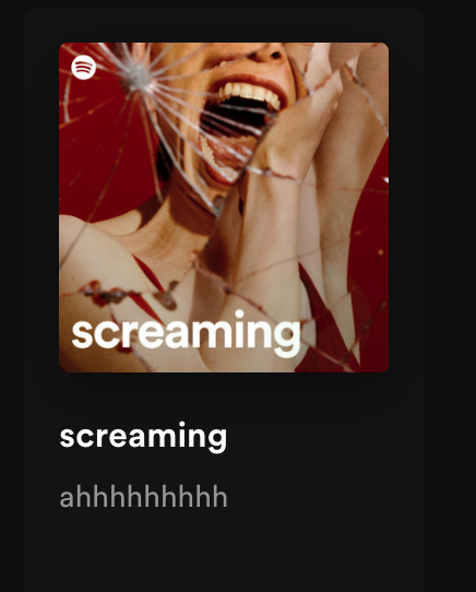 _mariakeenan's tweet photo. My recommended Spotify playlists are getting scarily accurate. https://t.co/7SGDfjxecW