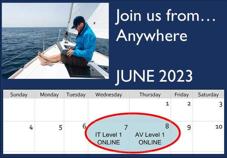 Bond_TM1's tweet photo. 💻IT/AV Training Online June 2023 - https://t.co/tELGuZArqN https://t.co/TlXORy4Gsy