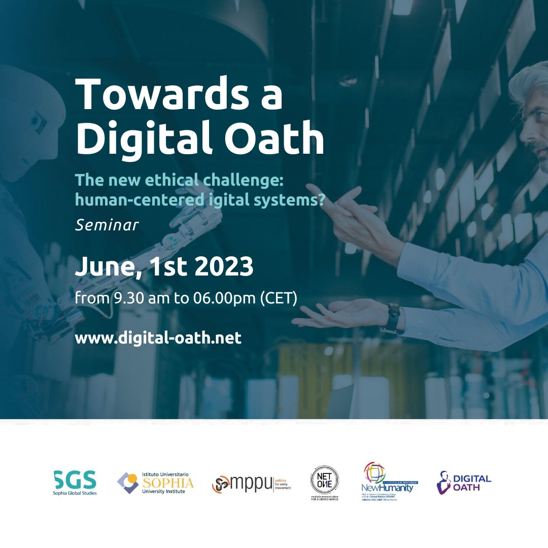 istitutosophia's tweet photo. Seminar "Towards a Digital Oath" | Join us! https://t.co/QPteiYou7S #digitaloath 

@mppu_intcenter @NetOne_int @NewHumanityNGO https://t.co/1vfUrsMaD9