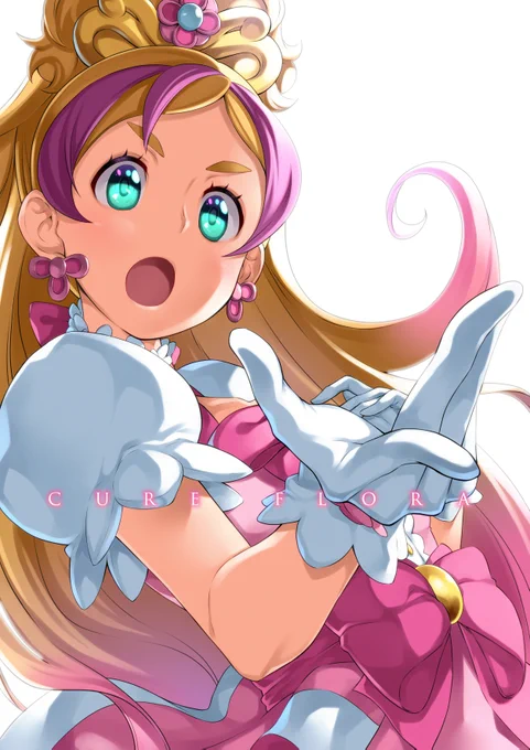 昔描いたキュアフローラ
