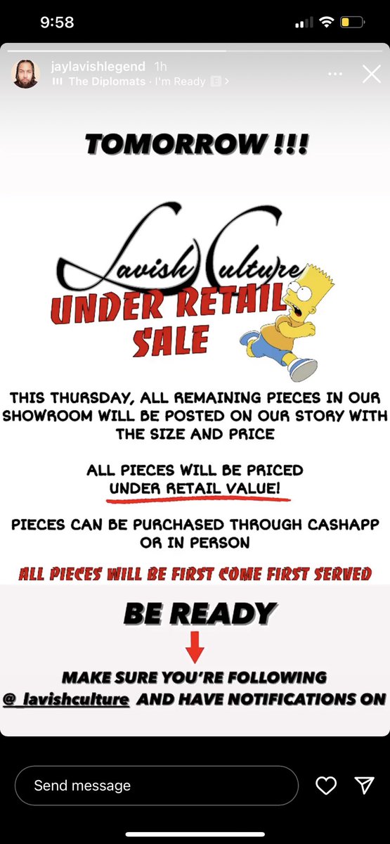 LavishCulture_'s tweet photo. TODAY TODAY TODAY FOLLOW US ON INSTAGRAM 🔥🔥 UNDER RETAIL EVENT AND GIVEAWAYS DONT MISS OUT 🔥🔥🥳🥳 https://t.co/lStzHRdabE