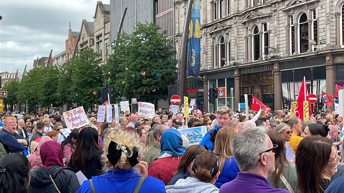 Great turn out at City Hall to protest cuts to vital services for people, families and communities. #EnoughisEnough #DayofAction