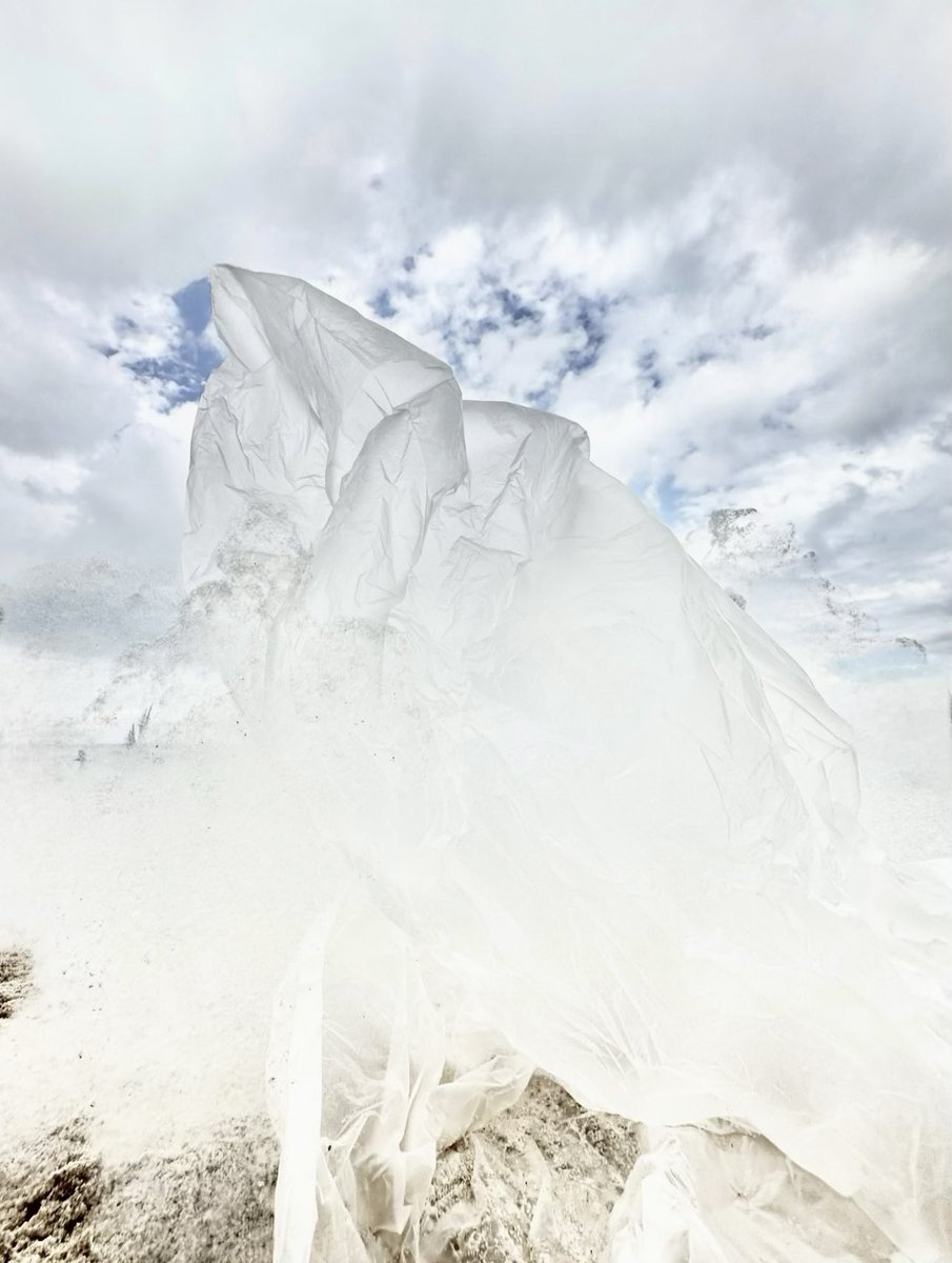 RubensHazon's tweet photo. Non, ce n'est ni une montagne enneigée 🏔️ ni un glacier mystérieux Regardez de plus près... C'est juste un sac plastique échoué sur la plage 🏖️. Une illusion d'optique qui souligne l'impact de nos actions quotidiennes sur la beauté fragile de notre planète 🌍   📸Rubens Hazon https://t.co/CdLohxyqxP