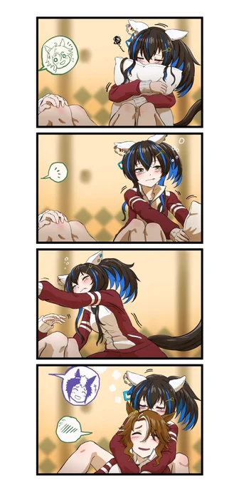 枕が合わないヘリオス #ダイタクヘリオス #メジロパーマー #ウマ娘