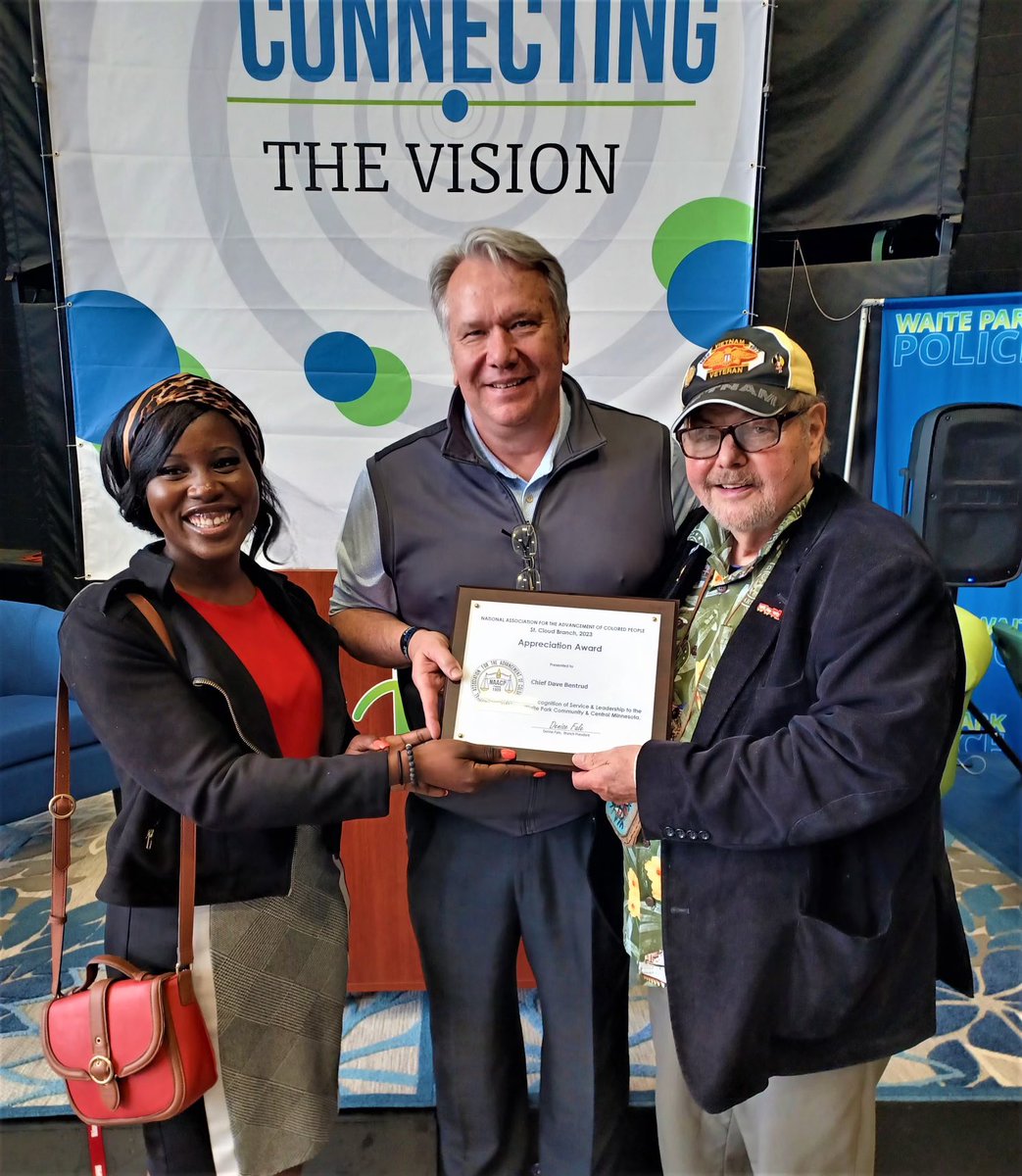 unit4054's tweet image. Congratulations Dave Bentrud former Police Chief of the Waite Park Police Department on your retirement. You are truly a trailblazer in the vision of community connection. Your vision of building strong policing and community partnership with BIPOC communities  made a difference