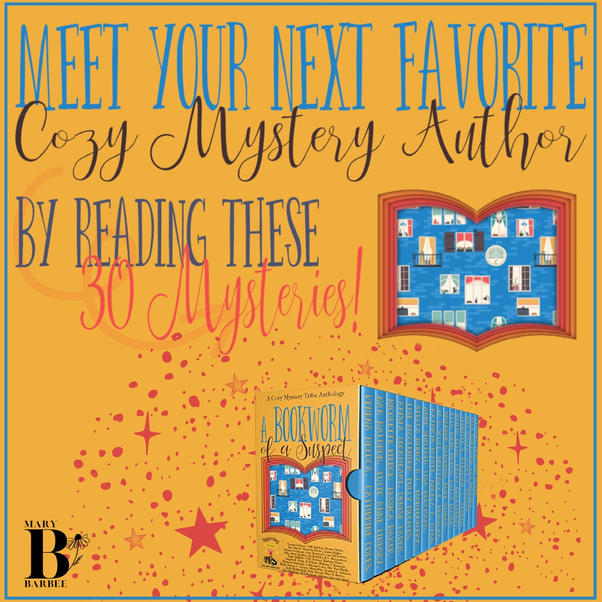 MaryBBarbee's tweet photo. A Bookworm of a Suspect (A Cozy Mystery Tribe Anthology)
https://t.co/rsvfwVfg4N
All proceeds go to "The Free Book Bus"

From bookstores to libraries, mischief and murder is on the rise.

#cozymystery #anthology #oneclick #reading #bookish #booklover #readersgonnaread #TBR #books https://t.co/FQoz2WDxGY