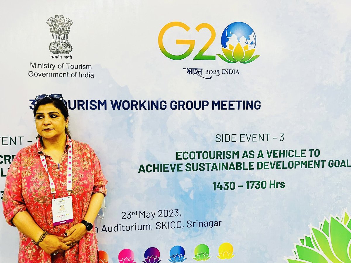During the coverage of 3rd G20 Tourism Working Group Meeting at SKICC. #G20SummitInKashmir