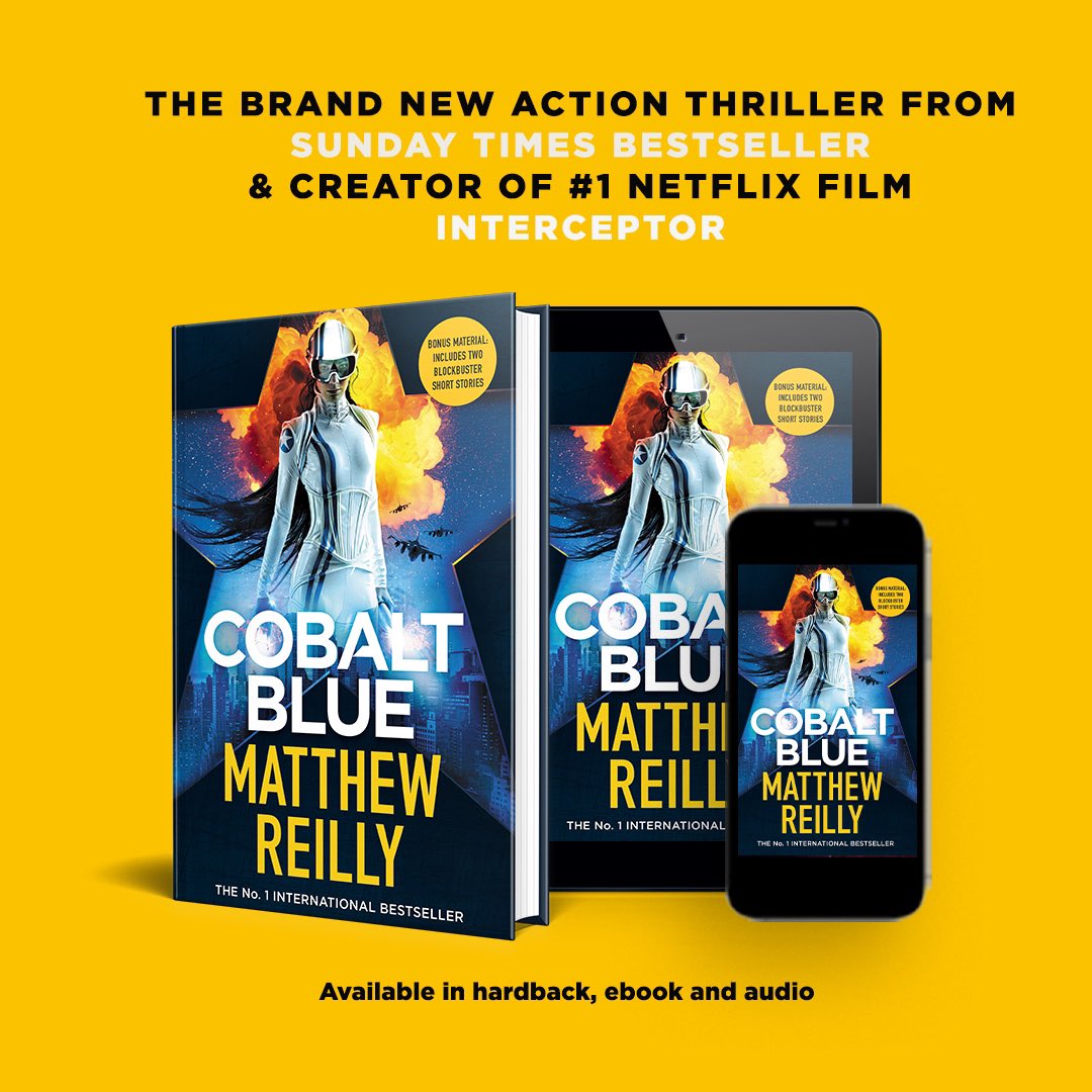 Matthew Reilly on X: And in the UK, COBALT BLUE is out today! Enjoy!   / X