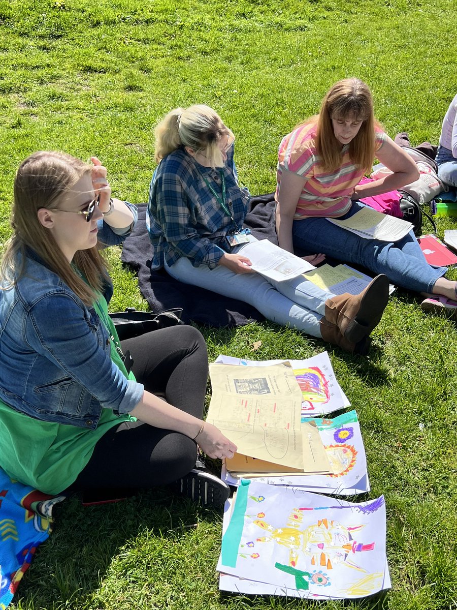 RiversideGovaHT's tweet photo. In-Service - Self-Evaluation this morning - Moderation in the sun this afternoon!!! #hgios4 #moderation ☀️😎👍 #teamwork 😁🥳 @RiversideGovan @MrsReillyPT https://t.co/j6HM0c9zXT