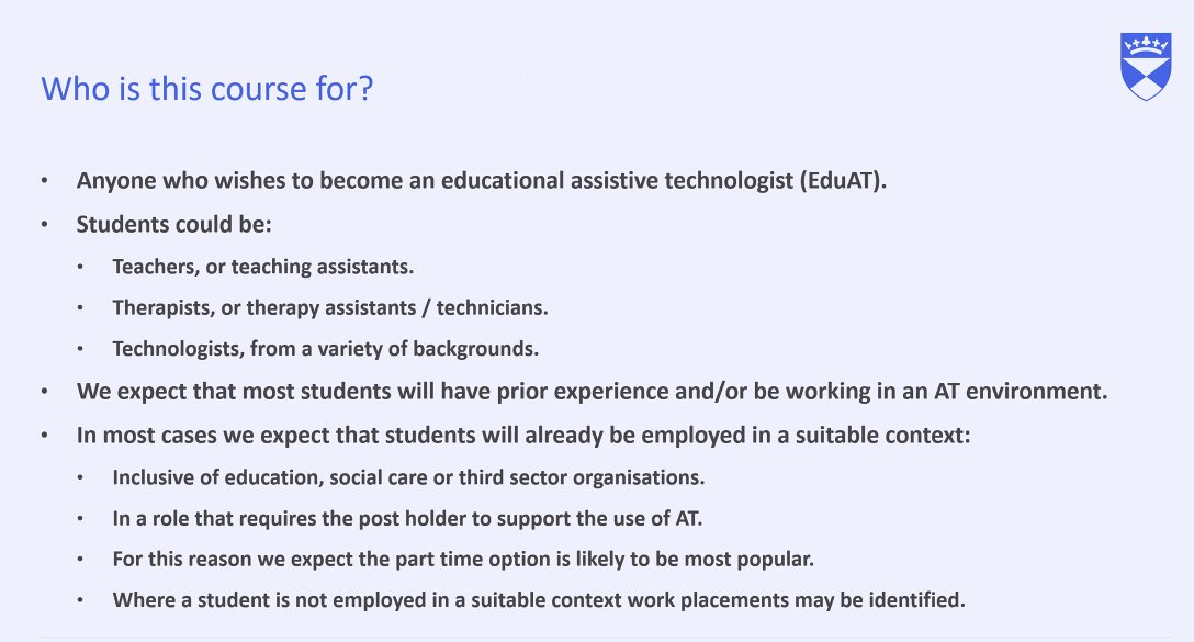 ft30uk (@ft30uk) on Twitter photo #dundee MSC in assistive technology now in its 4th iteration #inclusivity contact <a href="/RohanSlaughter/">Rohan Slaughter</a> for more info #dundee MSC in assistive technology now in its 4th iteration #inclusivity contact <a href="/RohanSlaughter/">Rohan Slaughter</a> for more info