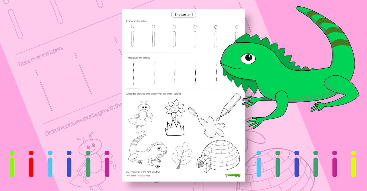 🔠✍️📚Dive into the world of 'i' with our FREE letter worksheet! 🆓🔡🦎 With an iguana! 🎉🖍️ From tracing to coloring, this resource is an absolute delight! ✨🌈 Grab your copy now 📝🔠 #EducationMatters #FreeResource #Letteri📚🦎bit.ly/437bYvZ