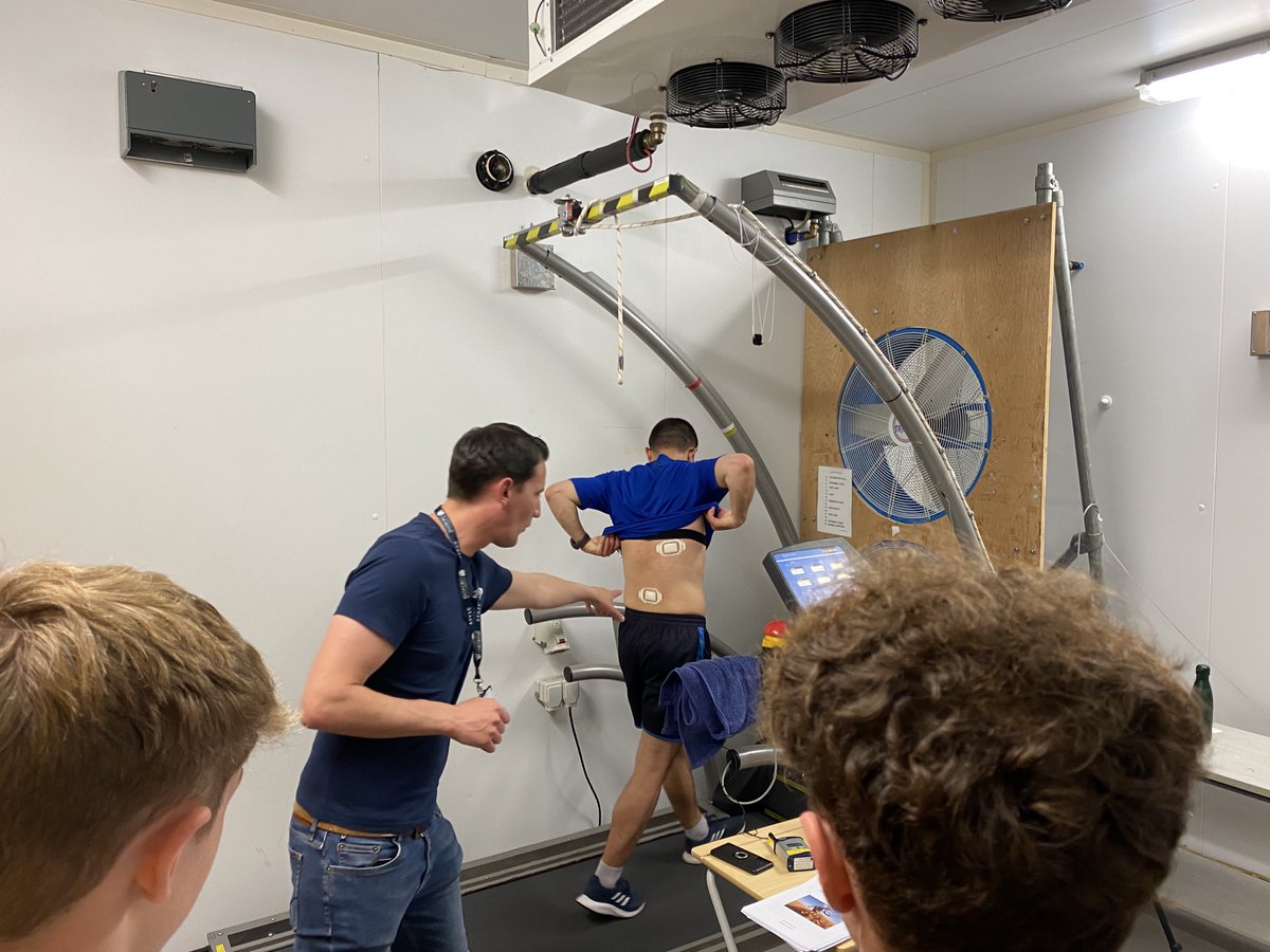 Prof Marcus Smith (@marcussmith78) on Twitter photo Really enjoyable day supporting <a href="/Andy_T_West/">Andy West</a> deliver a Year12 taster day on exercise in the heat ☀️<a href="/chiuni/">University of Chichester</a> @ChiUniSport <a href="/SportSciatChi/">SportSciatChi</a> - great fun discussing thermoregulation, sweat rate & composition when exercising at 36 degrees C! 🏃♂️☀️😅👍😎 Really enjoyable day supporting <a href="/Andy_T_West/">Andy West</a> deliver a Year12 taster day on exercise in the heat ☀️<a href="/chiuni/">University of Chichester</a> @ChiUniSport <a href="/SportSciatChi/">SportSciatChi</a> - great fun discussing thermoregulation, sweat rate & composition when exercising at 36 degrees C! 🏃♂️☀️😅👍😎