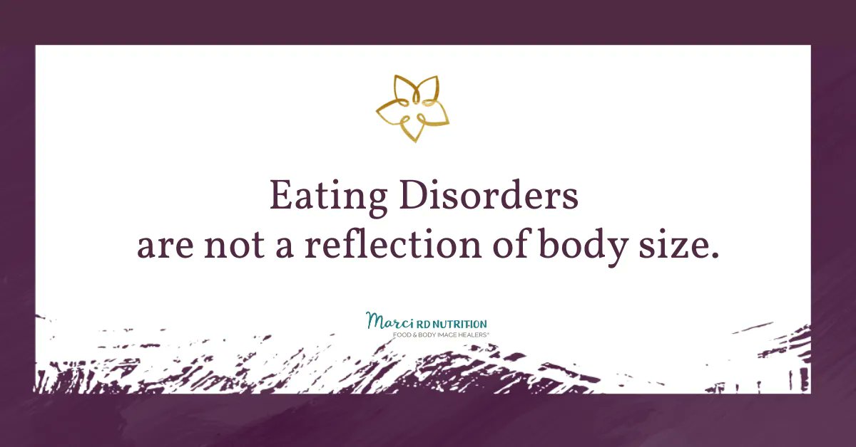 You cannot diagnose an eating disorder by looking at someone. It is a mental health condition, not a body size condition. #allbodiesaregoodbodies #recovery #eatingdisorders #eatingdisorderrecovery #weight #weightloss  #antidiet #intuitiveeating