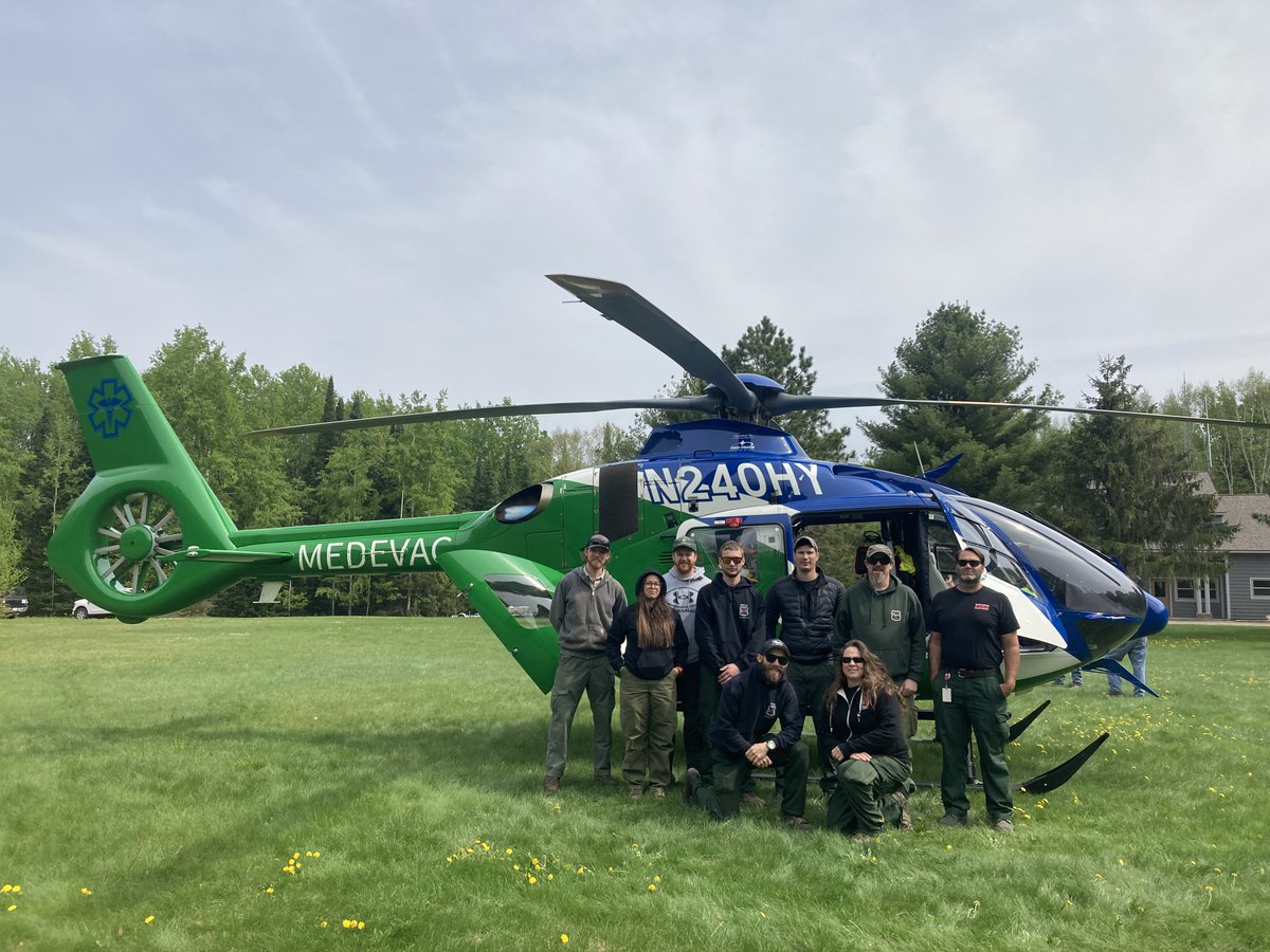 Ottawa employees visited the University of Notre Dame Environmental Research Center for a joint training with Nortre Dame personal. Aspirus MedEvac covered safety, procedures, and brought the helicopter to better prepare attendees in the event the medical evacuation by helicopter