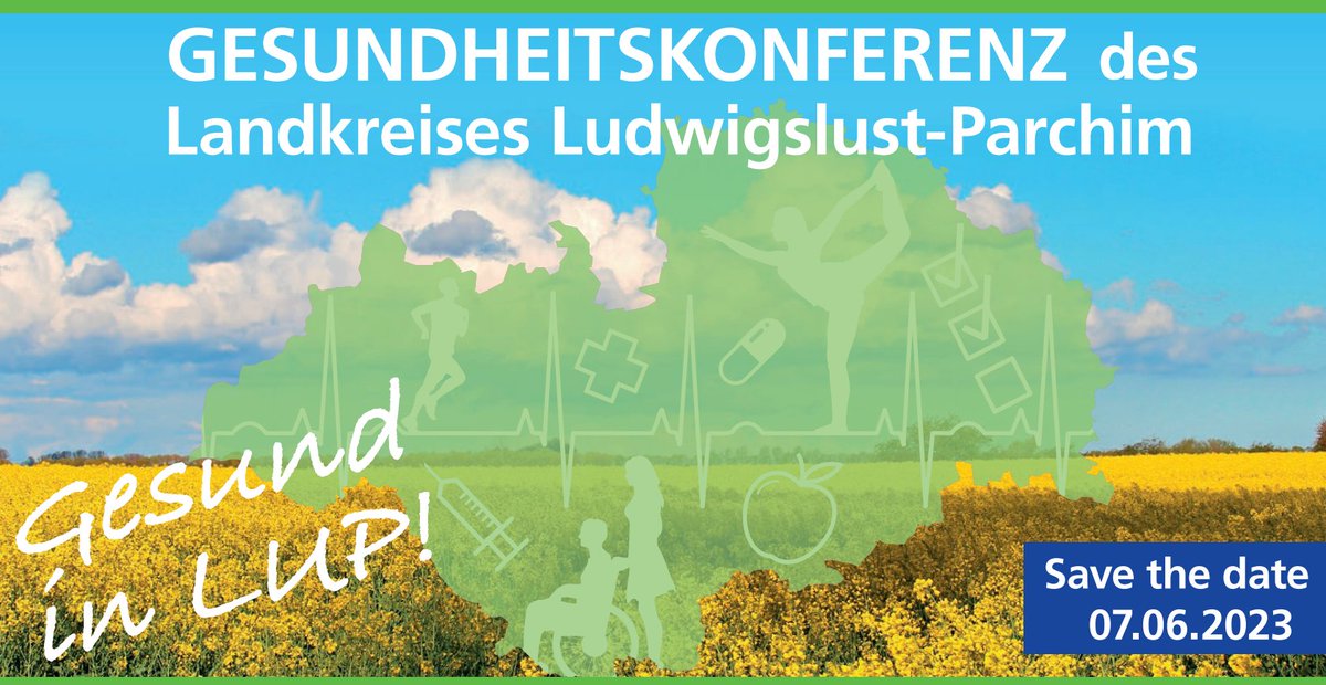 Unter dem Motto „GESUND IN LUP!“ findet erstmals die Kommunale Gesundheitskonferenz im @landkreislup statt. Ich darf einen Vortrag zum Thema "Erfolgsfaktoren in der Kommunalen  #Gesundheitsförderung" beitragen. Anmeldung &amp; Infos bei: nicole.behrend@kreis-lup.de