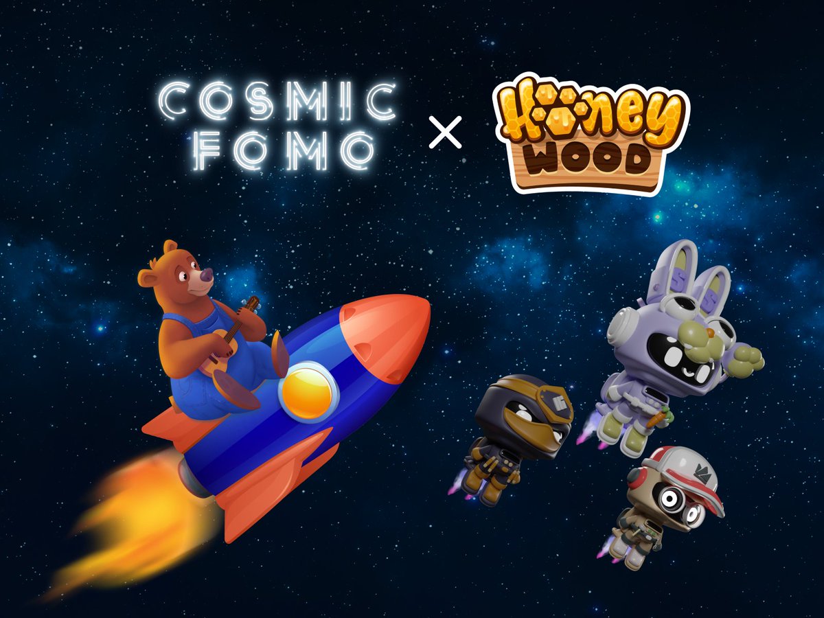 HoneyWood_Game's tweet photo. Great news.Together with the new P2E game
@CosmicFOMO we're launching a flash mob with cool prizes. All the details about requirements, format and prizes you can find at the link below

We'll sum up the results and prizes on June 6 in our partners' channel
https://t.co/0g7Bc9gW6b https://t.co/AoSg2Gpe0c