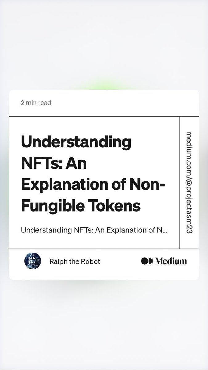 Nwhelan_AI's tweet image. An easy guide for your unaware friends !  
#ralphtherobot #aiblog #nft #whatarenfts #fungibletokens