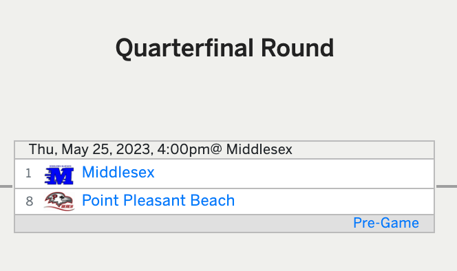 Beach Softball is on the road in the Quarterfinals of the Central Jersey Group 1 tournament today!  Let's Get After It!  #WeRBeach