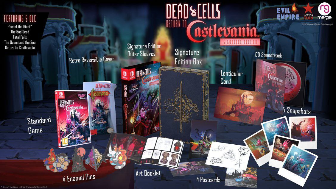Delarocko's tweet image. ⚡#DeadCellsReturntoCastlevania отримає фізичне видання під назвою #SignatureEdition.

🎮Ця спеціальна версія буде доступна тільки для #NintendoSwitch, #PlayStation4 та #PlayStation5. Реліз заплановано на 11 серпня

#playstationukraine
#playstationukrainetg