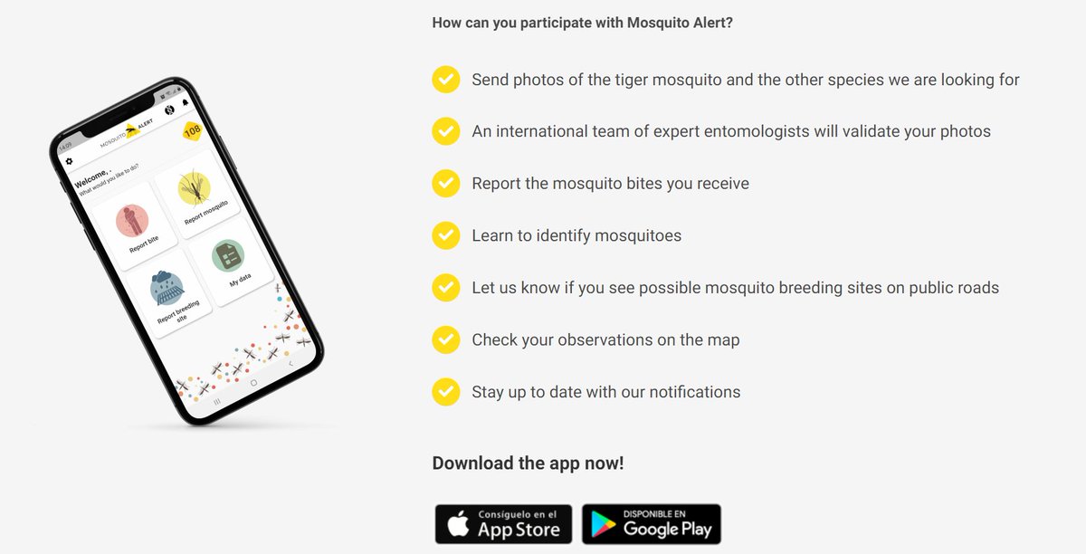 MICSproject's tweet image. It has been our pleasure to highlight the incredibly impactful work of @Mosquito_Alert as May&apos;s #MICSProjectOfTheMonth

Want to take part? Download the app 👇
mosquitoalert.com/en/project/env…

Interested in the #impact of #citizenscience? Check out MICS 🧐 about.mics.tools