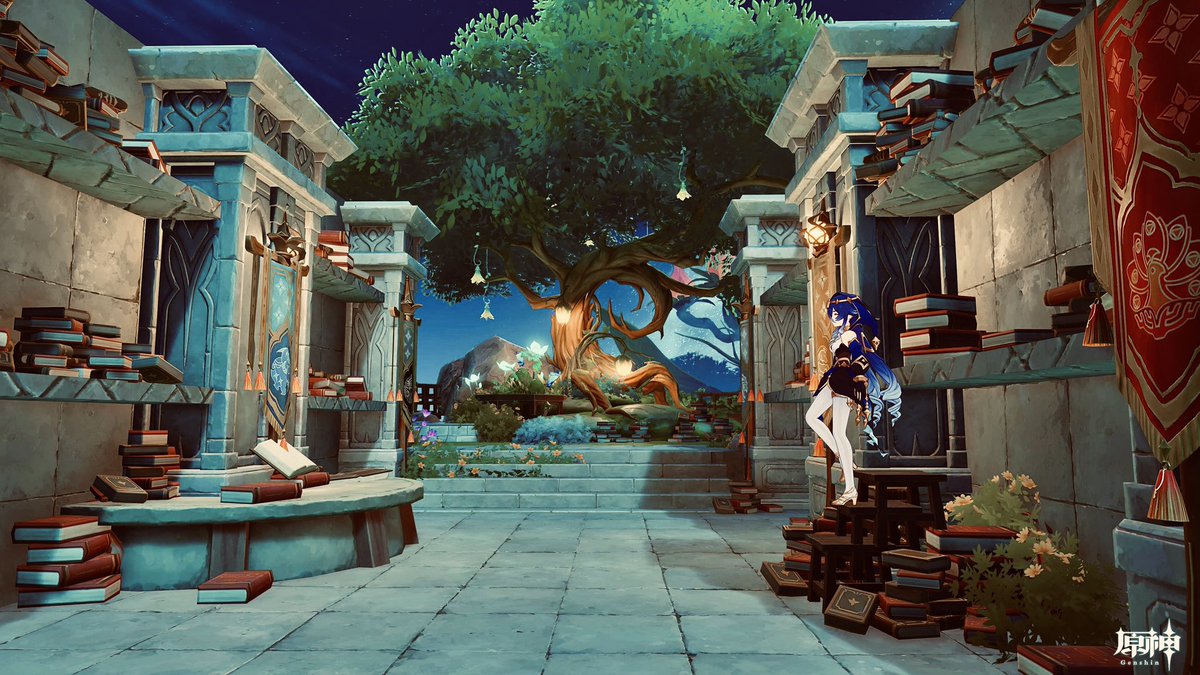 HL64279191's tweet photo. やすらぎの空間

#塵歌壺 #原神 #原神ハウジング　#GenshinImpact #sereniteapot https://t.co/p2ts4aFIbY