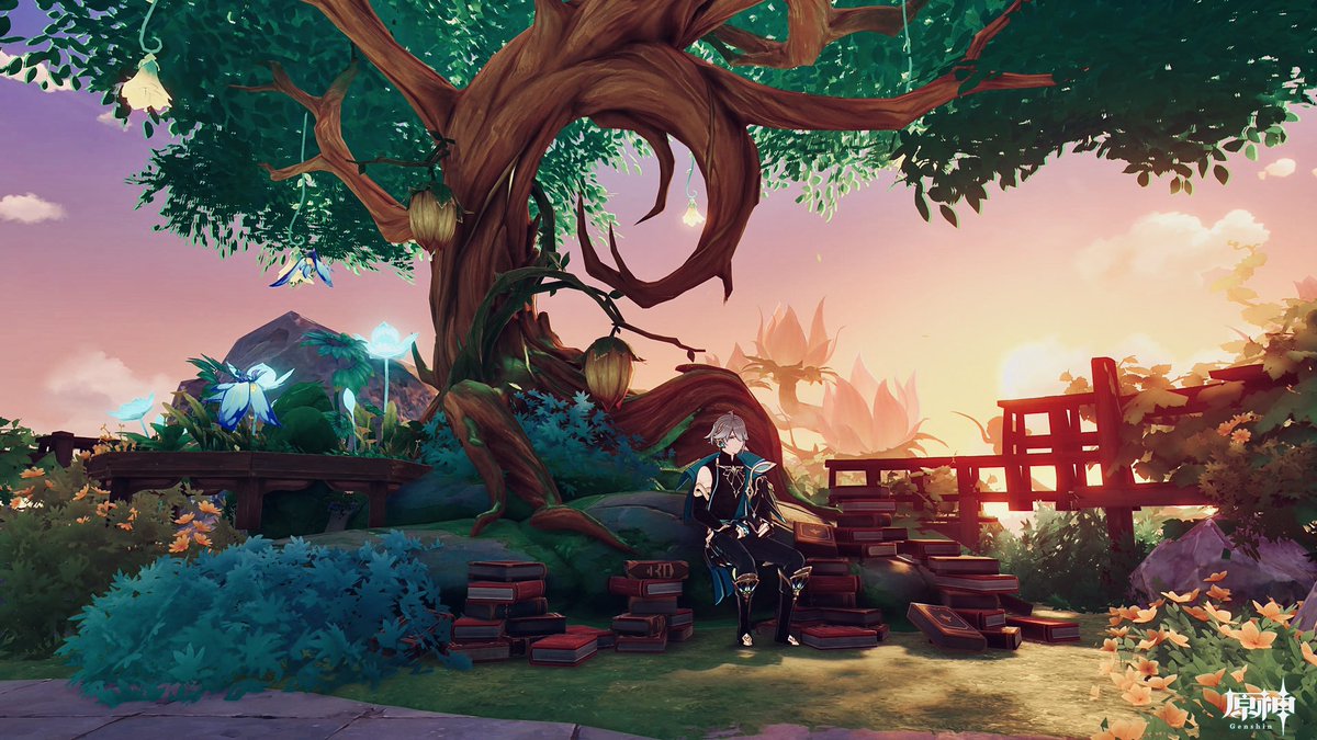 HL64279191's tweet photo. やすらぎの空間

#塵歌壺 #原神 #原神ハウジング　#GenshinImpact #sereniteapot https://t.co/p2ts4aFIbY