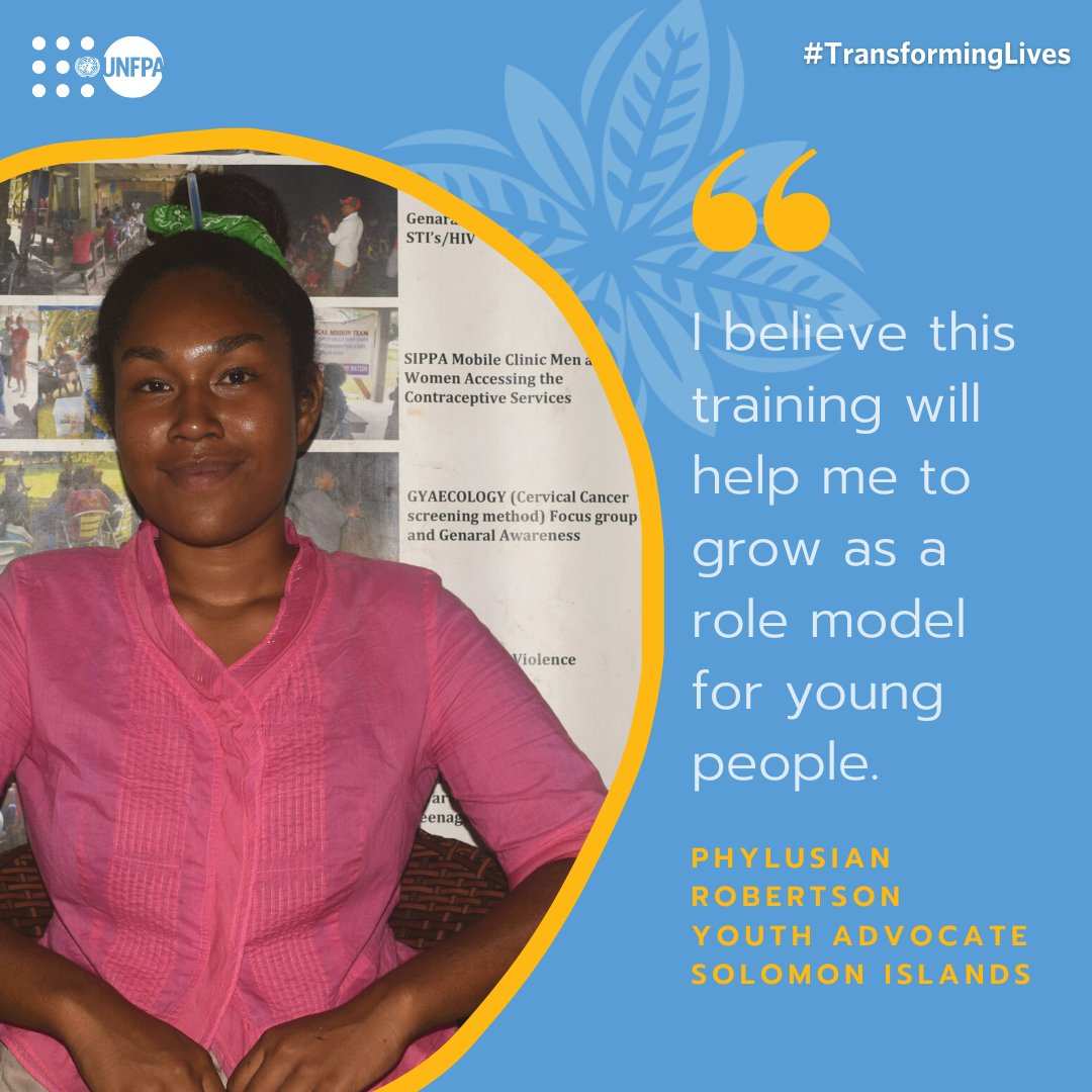 UNFPAPacific's tweet photo. Young people are best placed to raise awareness among youth on important topics. That’s why @UNFPAPacific's #TransformativeAgenda is helping to train young people to educate and empower their peers on sexual and reproductive health (SRH). @dfat @ippf https://t.co/IlBajWpqbw