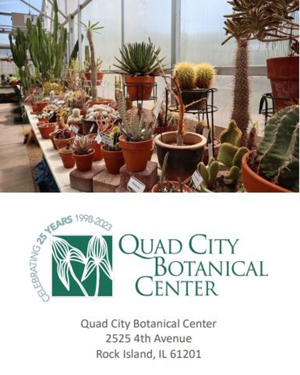 This June <a href="/QCBotanical/">QC Botanical Center</a> turns 25!
To celebrate the anniversary, the center has a cactus exhibit through July 30 featuring more than 80 cacti from Allen Dieter, one of the center's founding members.

#VisitQuadCities #QCThatsWhere #BotanicalCenter
<a href="/enjoyillinois/">enjoyillinois</a> <a href="/Travel_Iowa/">Travel Iowa</a>