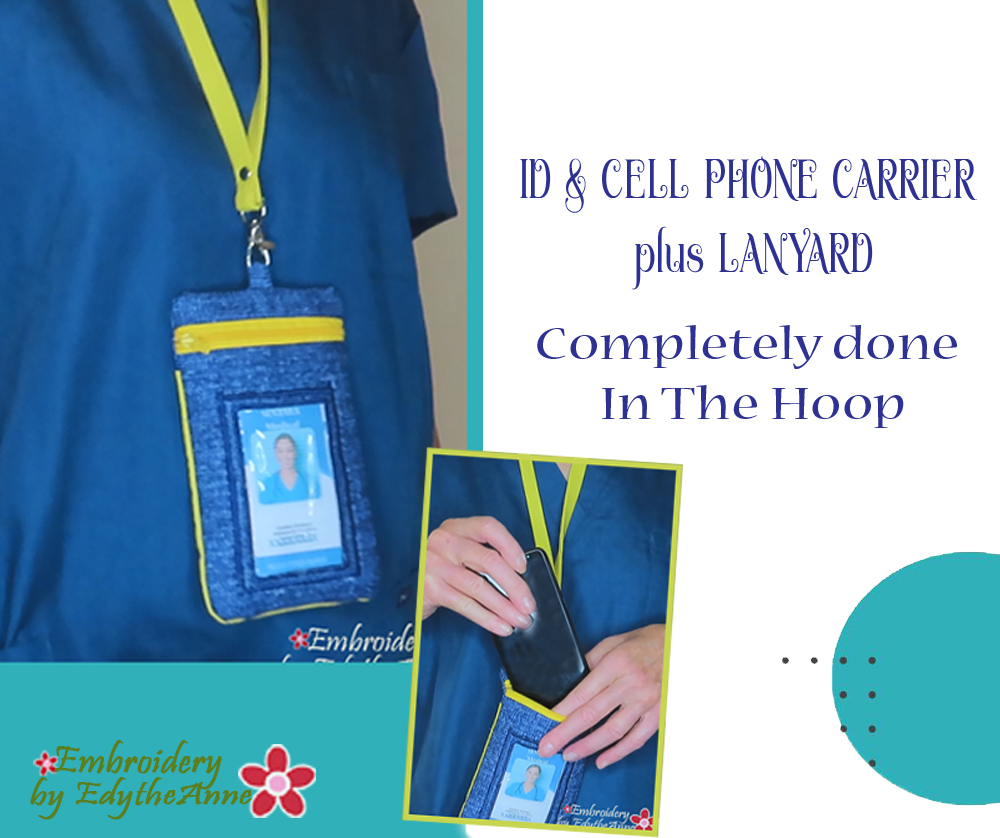 In the medical profession and need to wear an ID, then you'll want to check out one of our newest designs.
bit.ly/3ofyVxY
#EmbroiderybyEdytheAnne  #InTheHoopMachineEmbroidery #Quilting  #Sewing  #IDCarrier #CellPhoneCarrier #Nurse #Medical