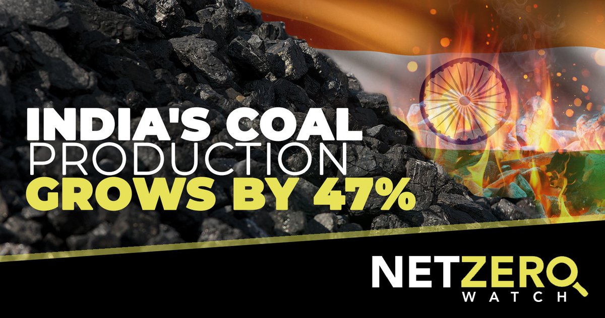 India's overall coal production has gone up by 47% to 894 million tonnes over the last nine years, with further expansion planned. Meanwhile Western governments' make their populations' poorer and colder. #CostOfNetZero Read more: livemint.com/industry/energ…