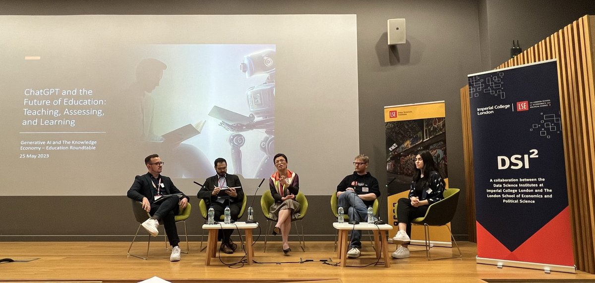 Kenneth Benoit (@kenbenoit) on Twitter photo #ChatGPT and the Future of Education panel led by @jonjon_cardoso, starting Day 2 of the #DSISquared Symposium on Generative Al and the Knowledge Economy by <a href="/ImperialDSI/">Imperial DSI</a> and <a href="/LSEDataScience/">LSE Data Science Institute</a> #datascience #ai #generativeai #ChatGPT and the Future of Education panel led by @jonjon_cardoso, starting Day 2 of the #DSISquared Symposium on Generative Al and the Knowledge Economy by <a href="/ImperialDSI/">Imperial DSI</a> and <a href="/LSEDataScience/">LSE Data Science Institute</a> #datascience #ai #generativeai