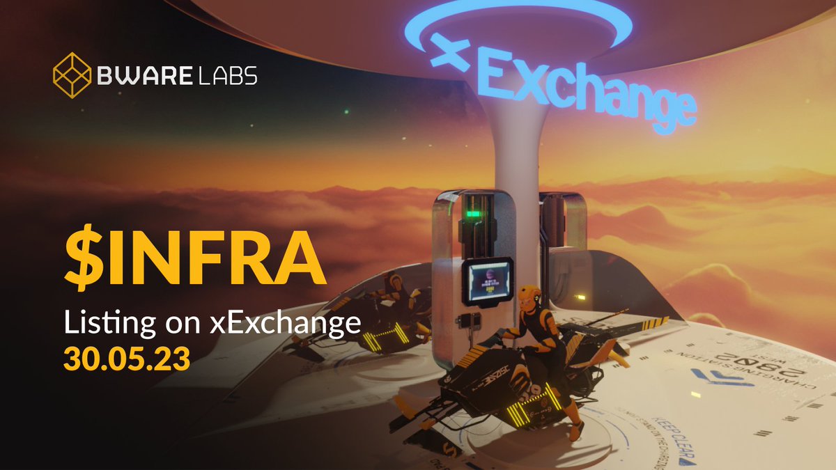 AlchemyVLDT's tweet photo. ⛽ NEW CHARGING STATION ALERT: the $INFRA Token will be listed on the @xExchangeApp by @MultiversX!

⚒️ Ride to the finish line by charging up your galactic motorcycle with the neutron-gas fuel of @BlastAPI!

Listing Date: May 30th, 2023, 10:00 UTC https://t.co/EUZPqpDD7O