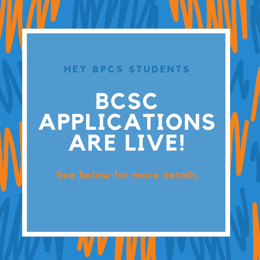 Hello BCPS students! Applications for the BCSC Executive Board and Committees for the 2023-2024 school year are live. Please access using the link in our bio or by visiting the BCSC website. Don’t miss out on this amazing leadership opportunity!