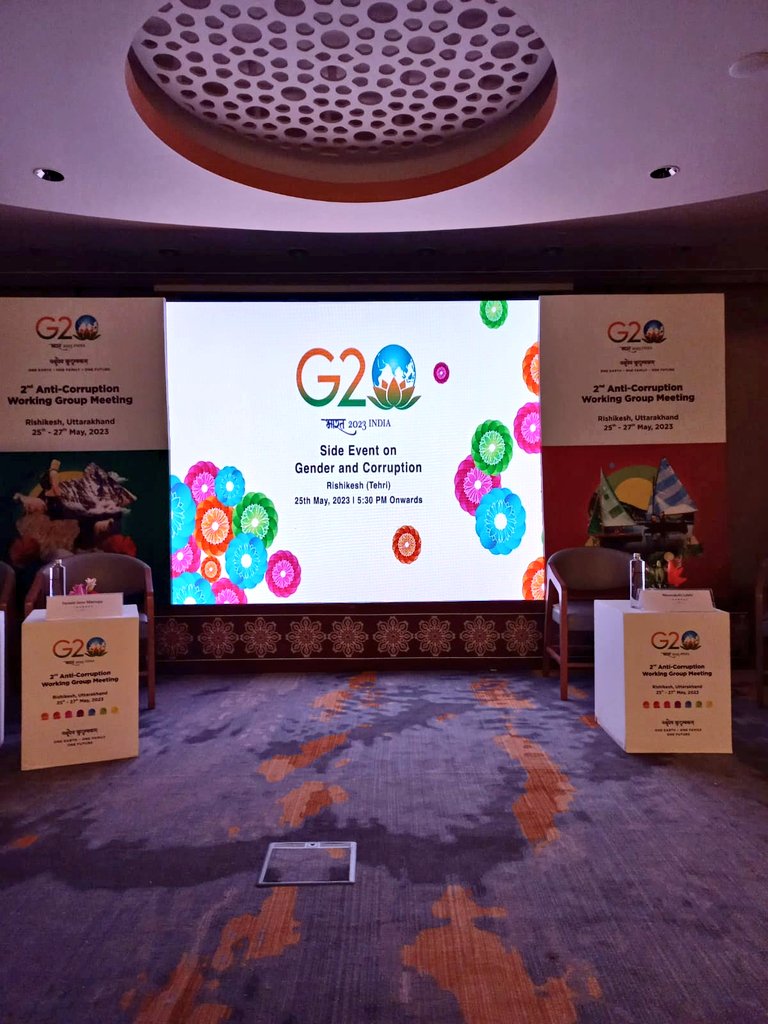 SpakIndonesia's tweet photo. SPAK Indonesia ada di sini. Berbagi tentang kekuatan perempuan Indonesia mencegah korupsi

ACWG G20 India, 2023

#kekuatanperempuaninspirasiperubahan 
#antikorupsiuntuksemua
#G20India 
#ACWGG20 https://t.co/RV8S8zba8d