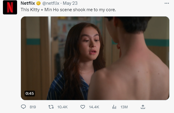 AmazonVA786's tweet photo. @netflix @NetflixIndia  @Netflix_INSouth 
                         NEW SEASON
This Kitty + Min Ho scene shook me to my core. https://t.co/ZJ68kR883f