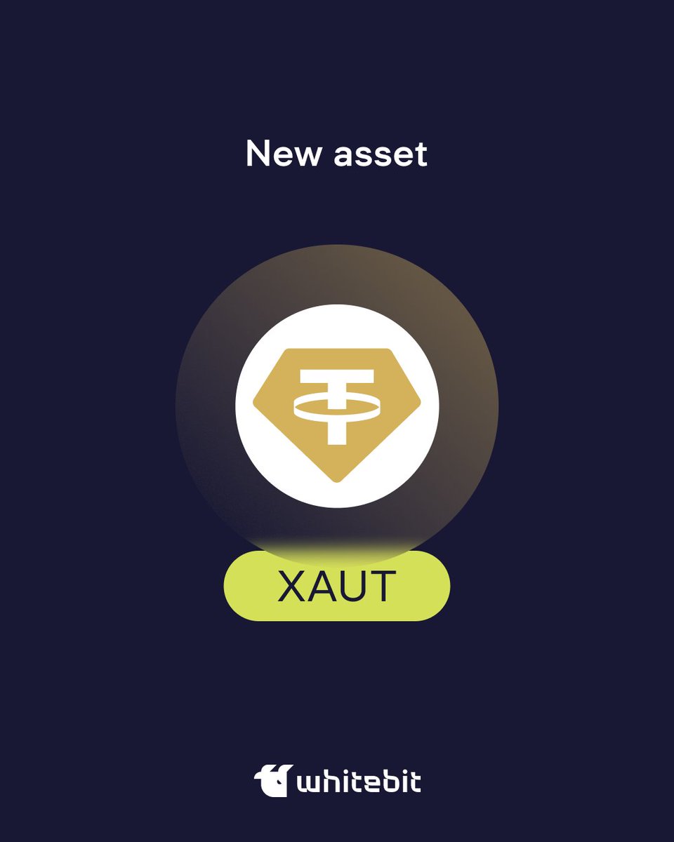 XAUT is on board! @tethergold ($XAUT) is a gold-backed stablecoin issued by  @tether, the founders of $USDT. Each $XAUT token represents ownership of  one fine troy ounce of physical gold stored in