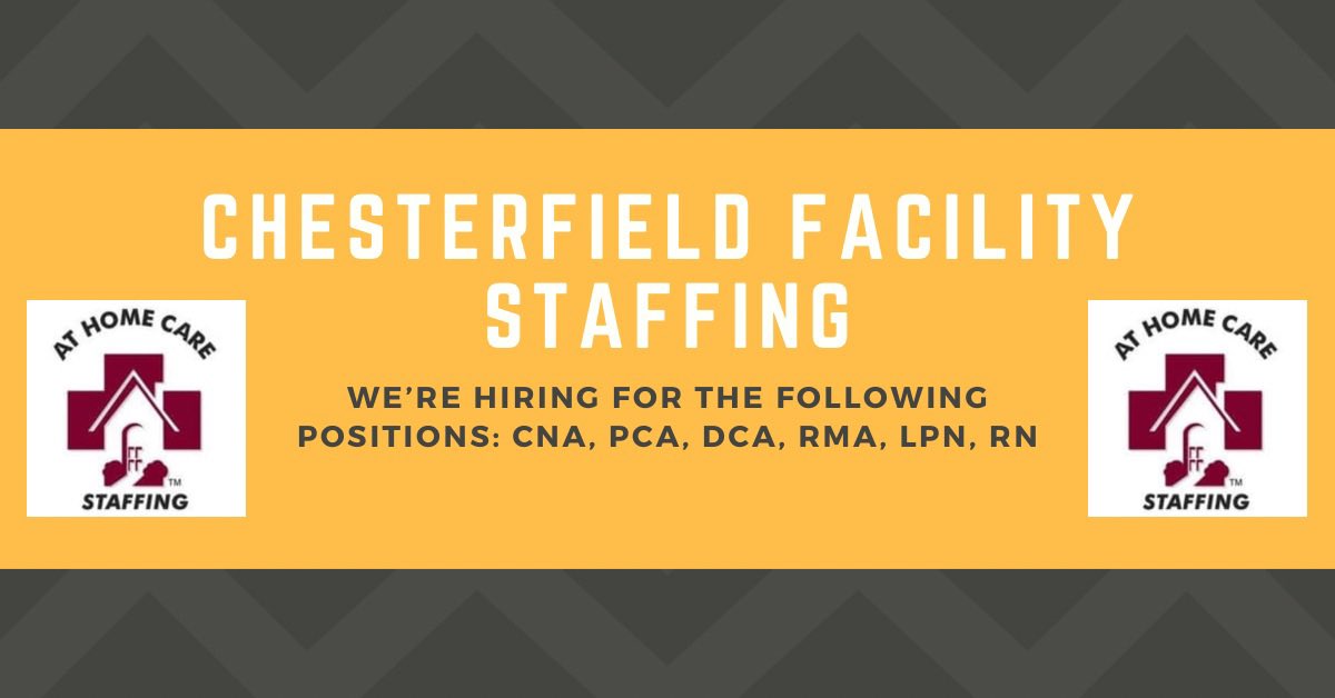 Looking for work in Chesterfield? Contact us today:
(804)358-0631

#hiring #HIRINGNOW #homehealth #healthcare #caregivers #nurse #vajobs