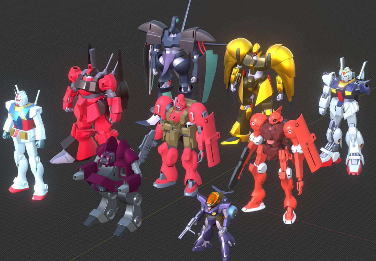 商品化されてなかったり
商品化されていても“解釈違い”なのを
設定画の線から作ってます