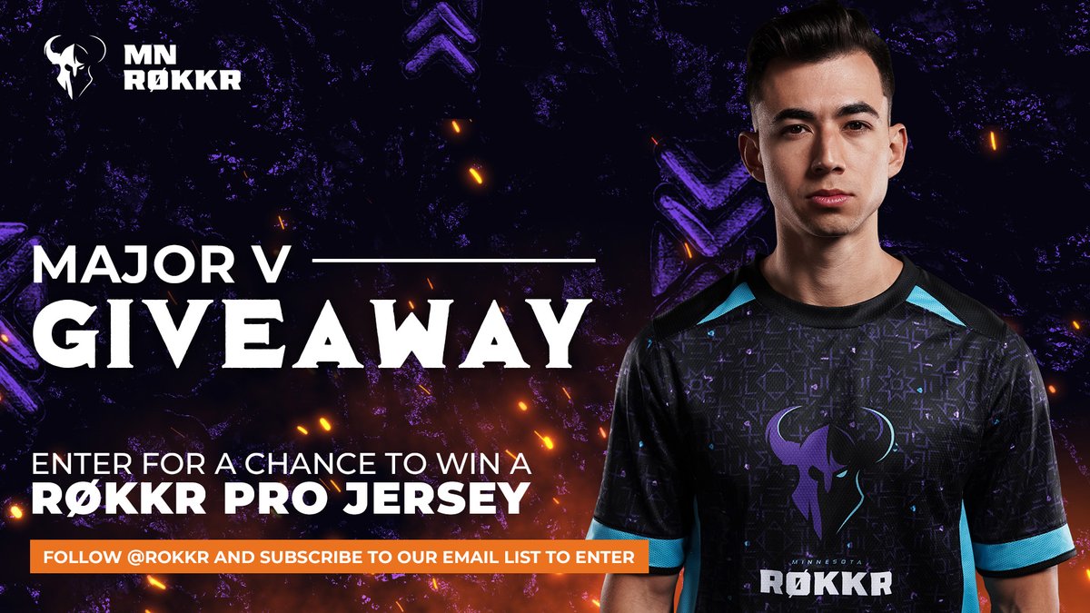 🔥 MAJOR V JERSEY GIVEAWAY 🔥

How to enter:
1. Tag your duo
2. Reply with who you think will win Major V

More ways to enter: gleam.io/0n8pb/rokkr-ma…