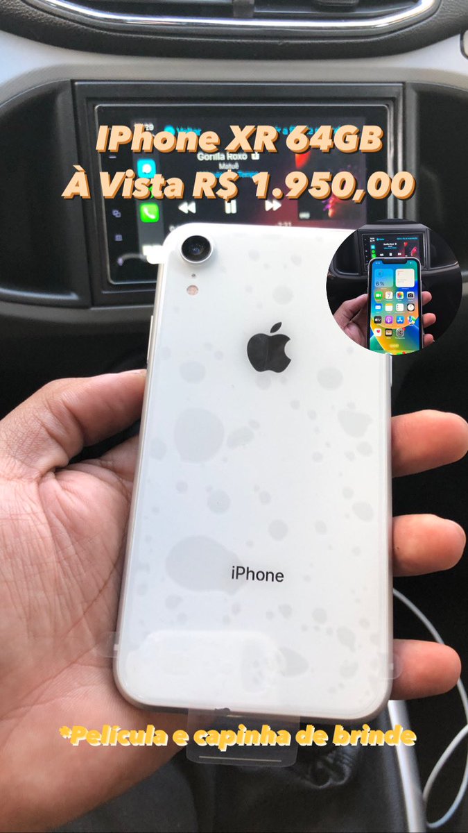 Whelliss's tweet photo. IPhone XR 64GB 

• Vitrine
• 3 meses de garantia 
• Película e capinha de brinde 
• Venha até a nossa loja 
• À 5 min. da estação barra funda https://t.co/nVsLWpqUqg