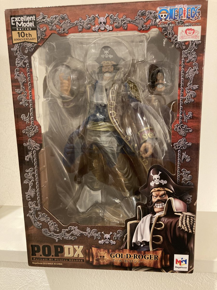 buchiharury's tweet photo. 「俺と一緒に、世界をひっくり返さねえか？」
ロジャー未開封品を見つけてしまったので迷わず購入しました
#ONEPIECE 
#メガハウス
#ワンピースフィギュア
#ゴールDロジャー
#POPDX https://t.co/1iKGPDMUp2